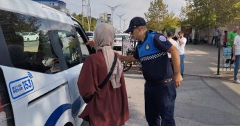 Büyükşehir zabıtasından KPSS'ye geç kalanlara destek