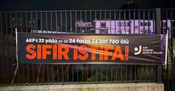 CHP'li Gençlik Kolları Başkanı'na pankart sorgusu