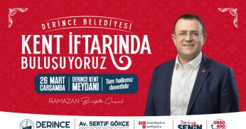 Derinceliler Kadir Gecesi'nde Kent İftarı’nda Buluşacak