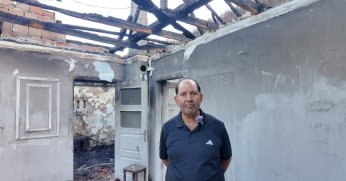 Büyükşehir’den evi yanan vatandaşa yardım eli