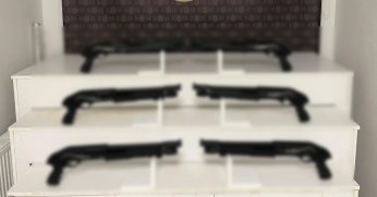 6 adet pompalı tüfek ele geçirildi