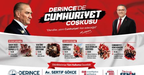 Cumhuriyet Coşkusu Derince’yi Saracak