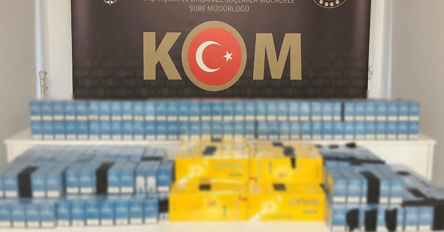  Bin 400 Paket Gümrük Kaçağı Sigara ele geçirildi