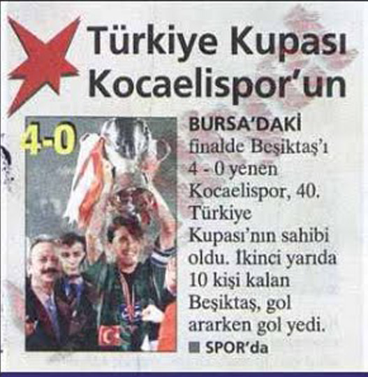 Türkiye Kupası'nda Kocaelispor