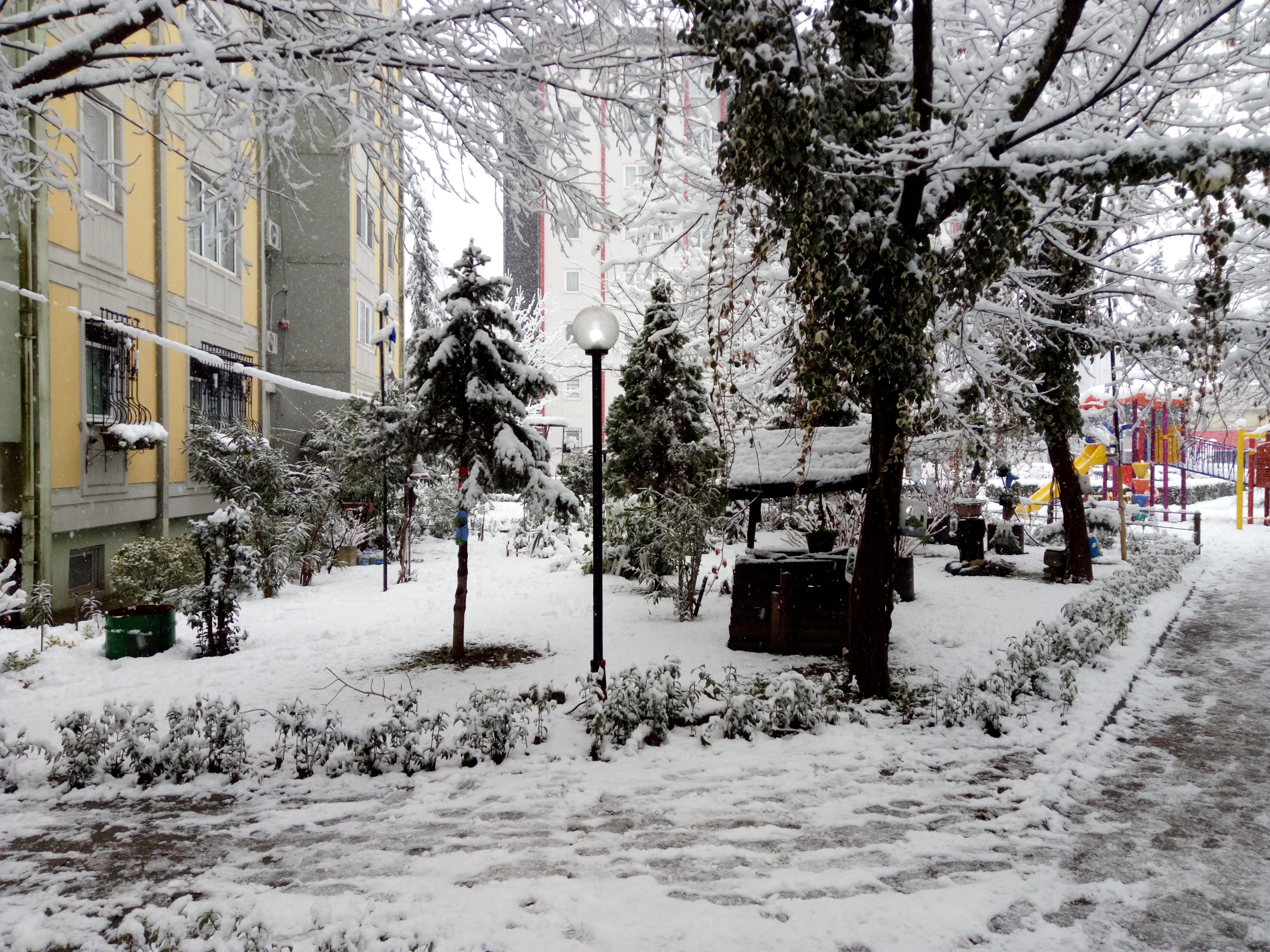 Kocaeli'den kar manzaraları