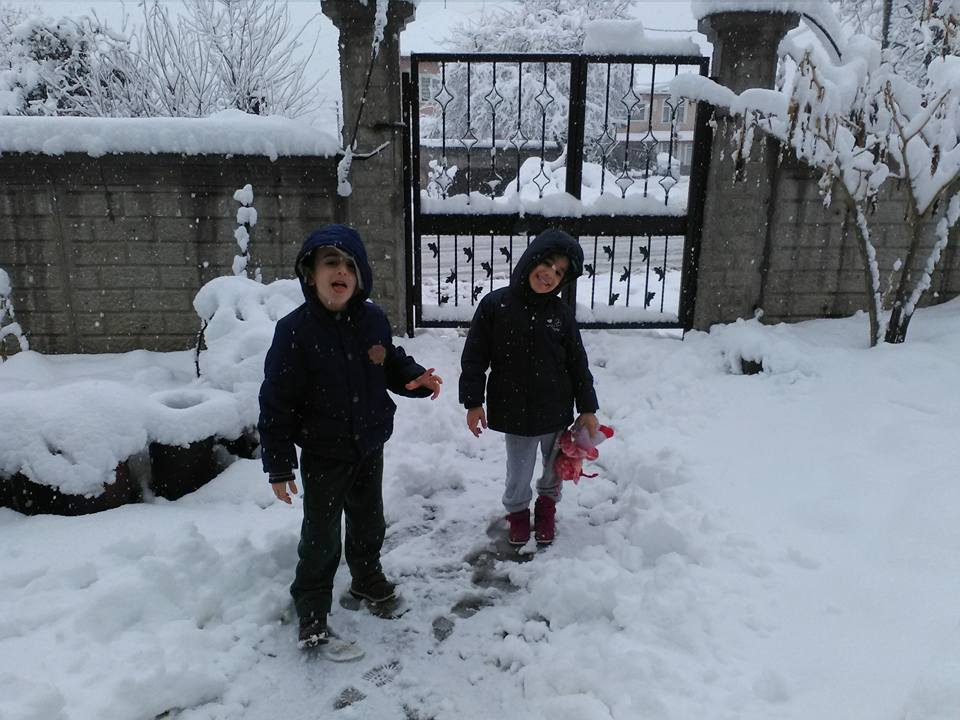Kocaeli'den kar manzaraları