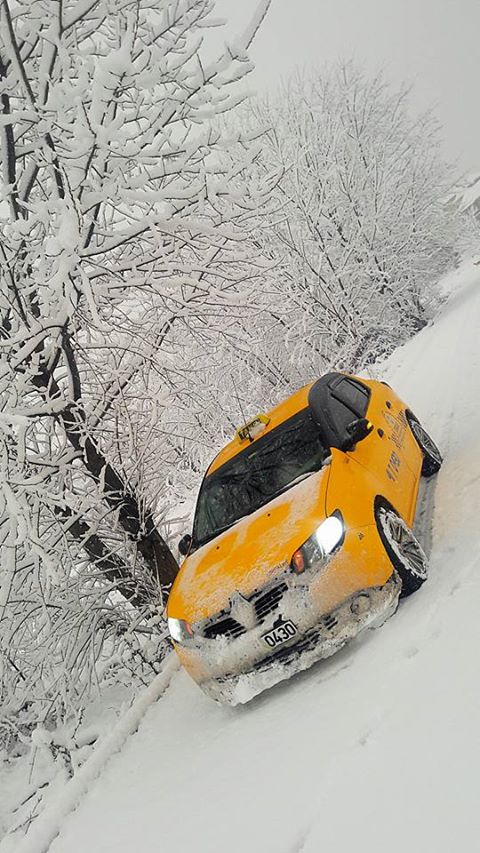 Kocaeli'den kar manzaraları
