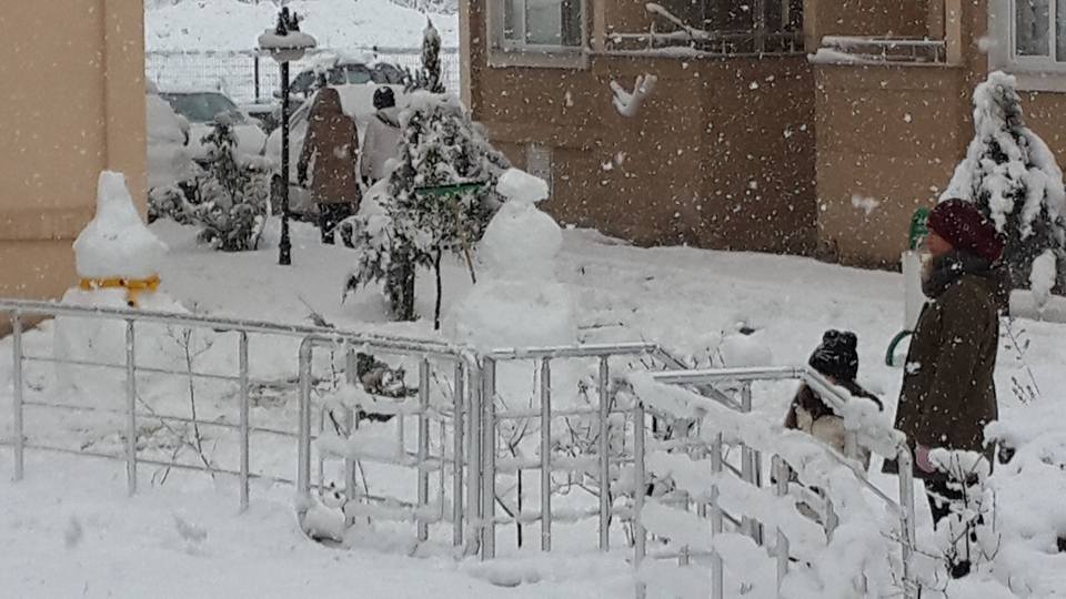 Kocaeli'den kar manzaraları