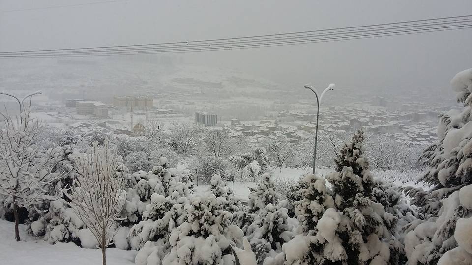 Kocaeli'den kar manzaraları
