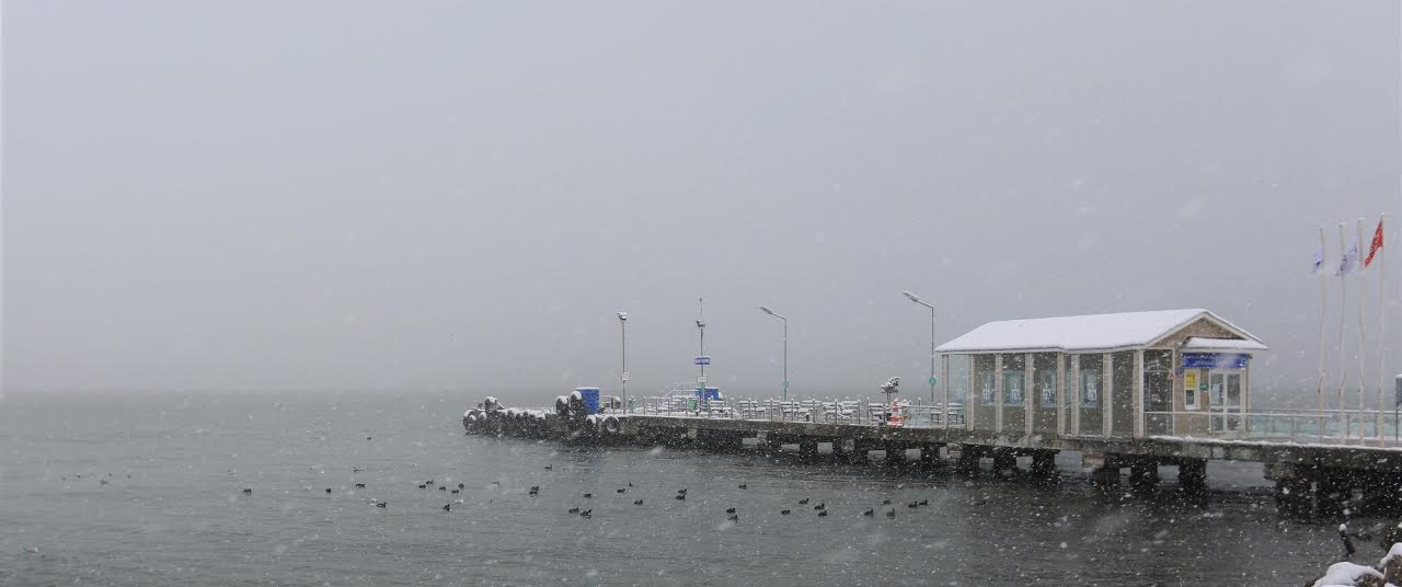 Derince'den kar manzaraları