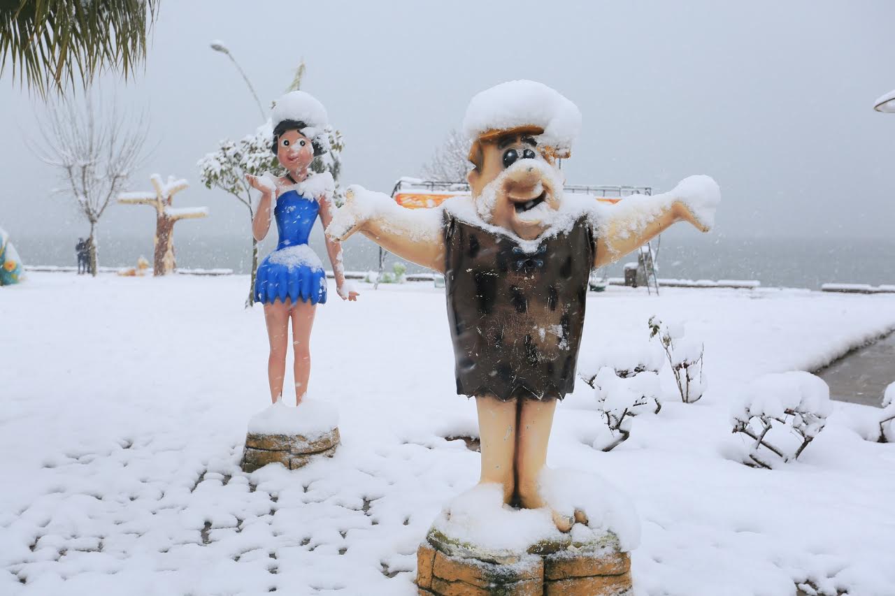 Derince'den kar manzaraları