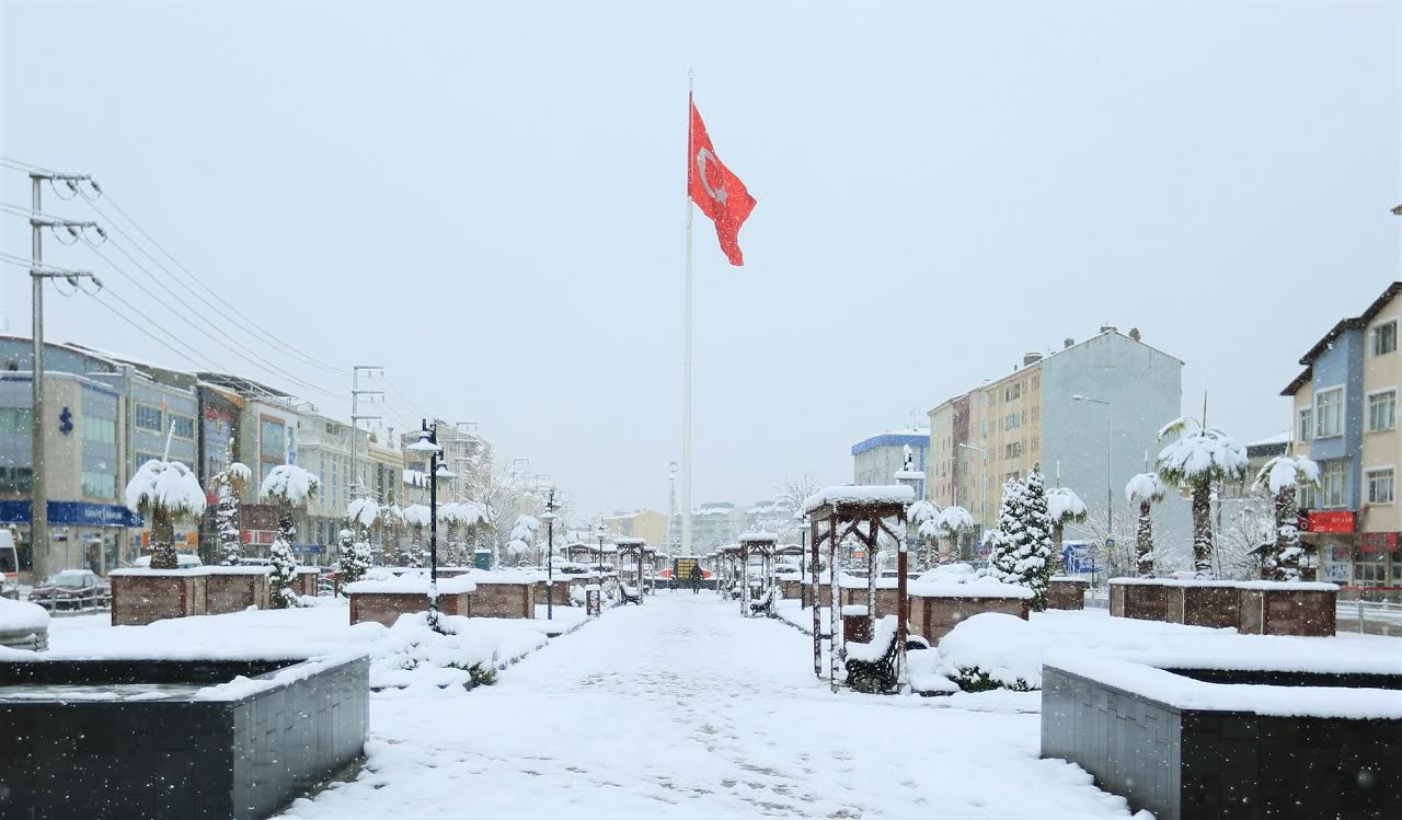 Derince'den kar manzaraları