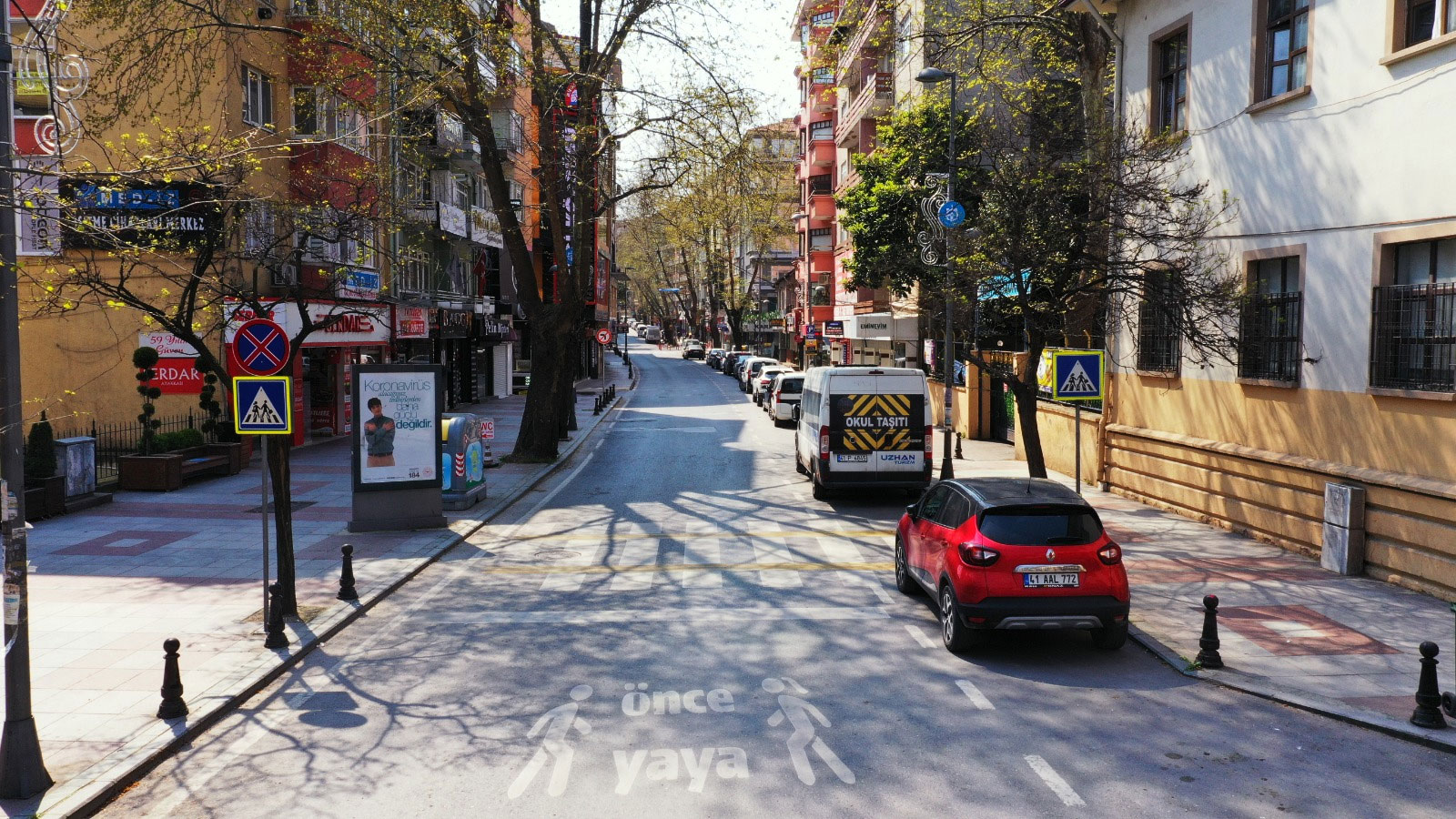 Sokağa çıkma yasağında İzmit'ten kareler