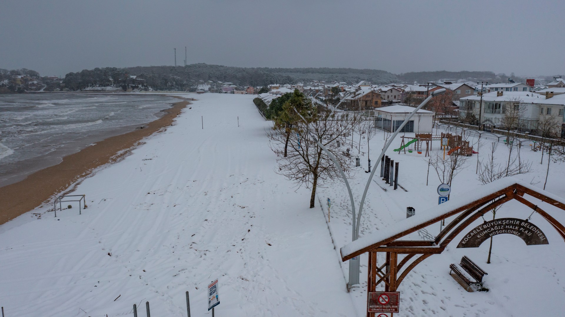 Kocaeli karda bir başka güzel