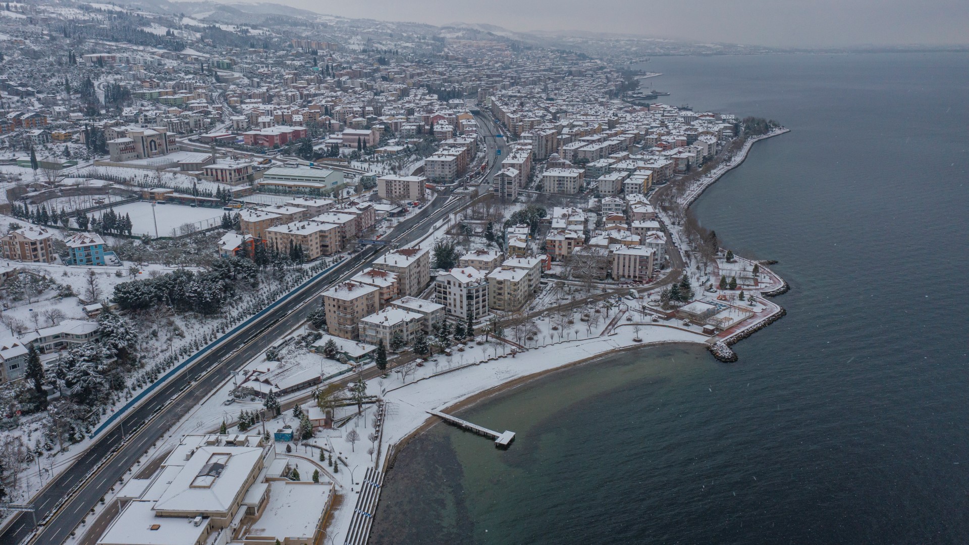 Kocaeli karda bir başka güzel
