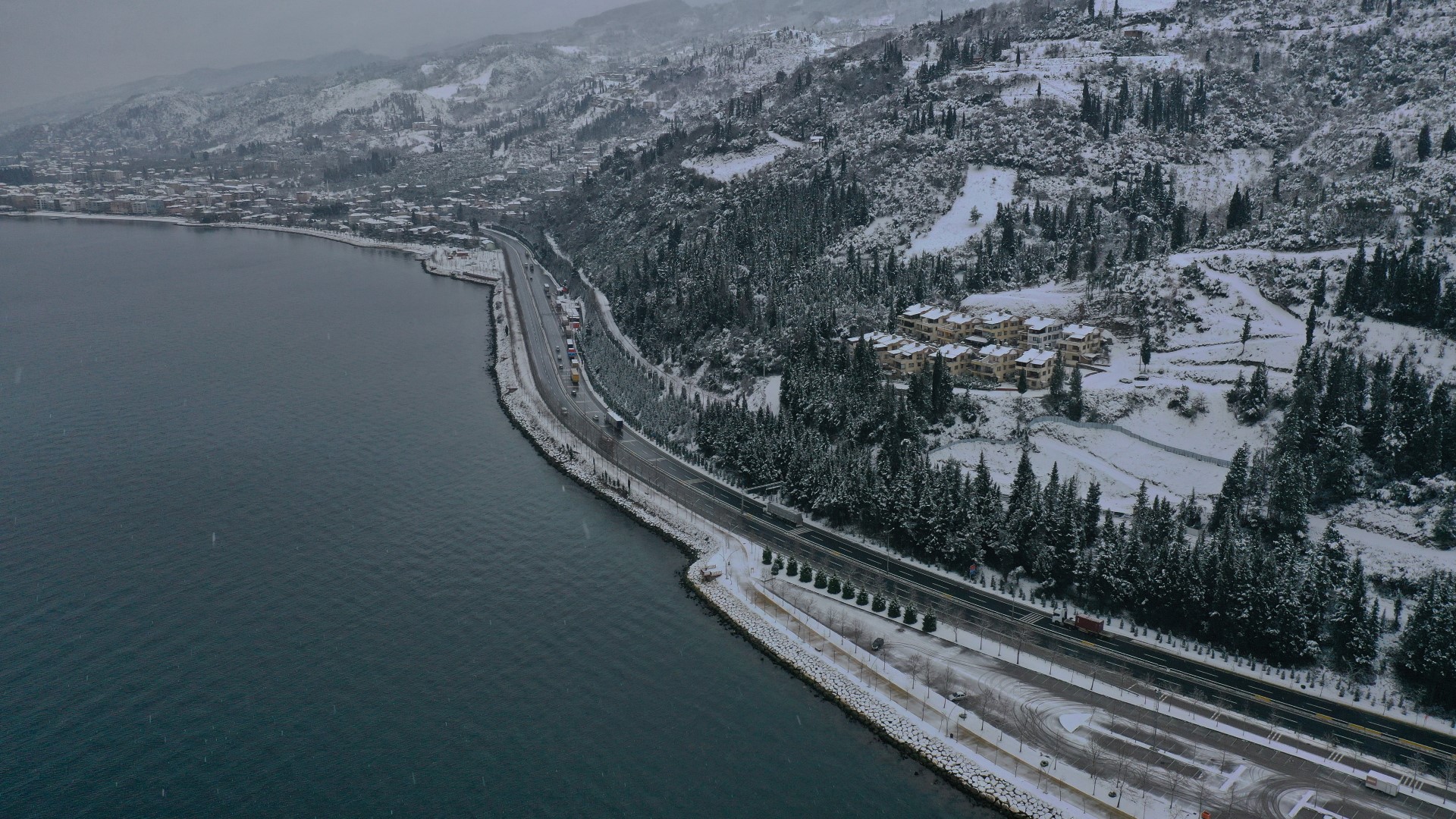 Kocaeli karda bir başka güzel