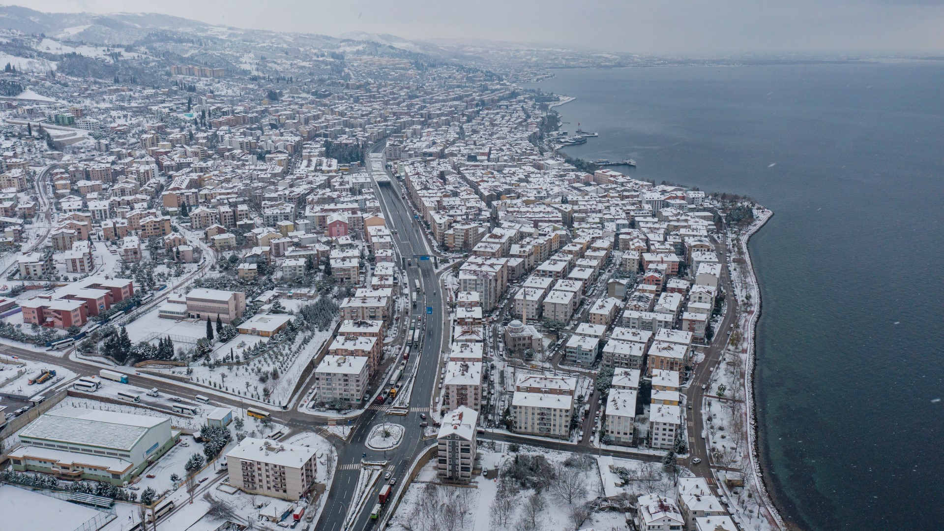 Kocaeli karda bir başka güzel