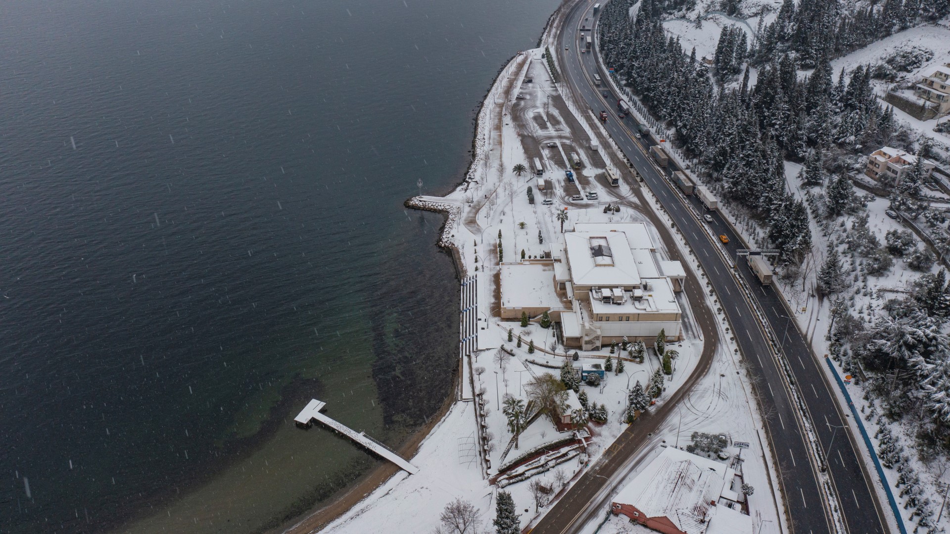 Kocaeli karda bir başka güzel