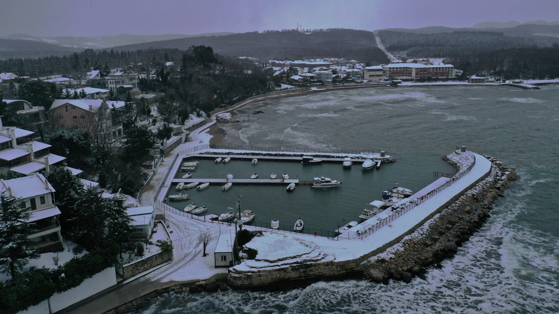 Kocaeli karda bir başka güzel