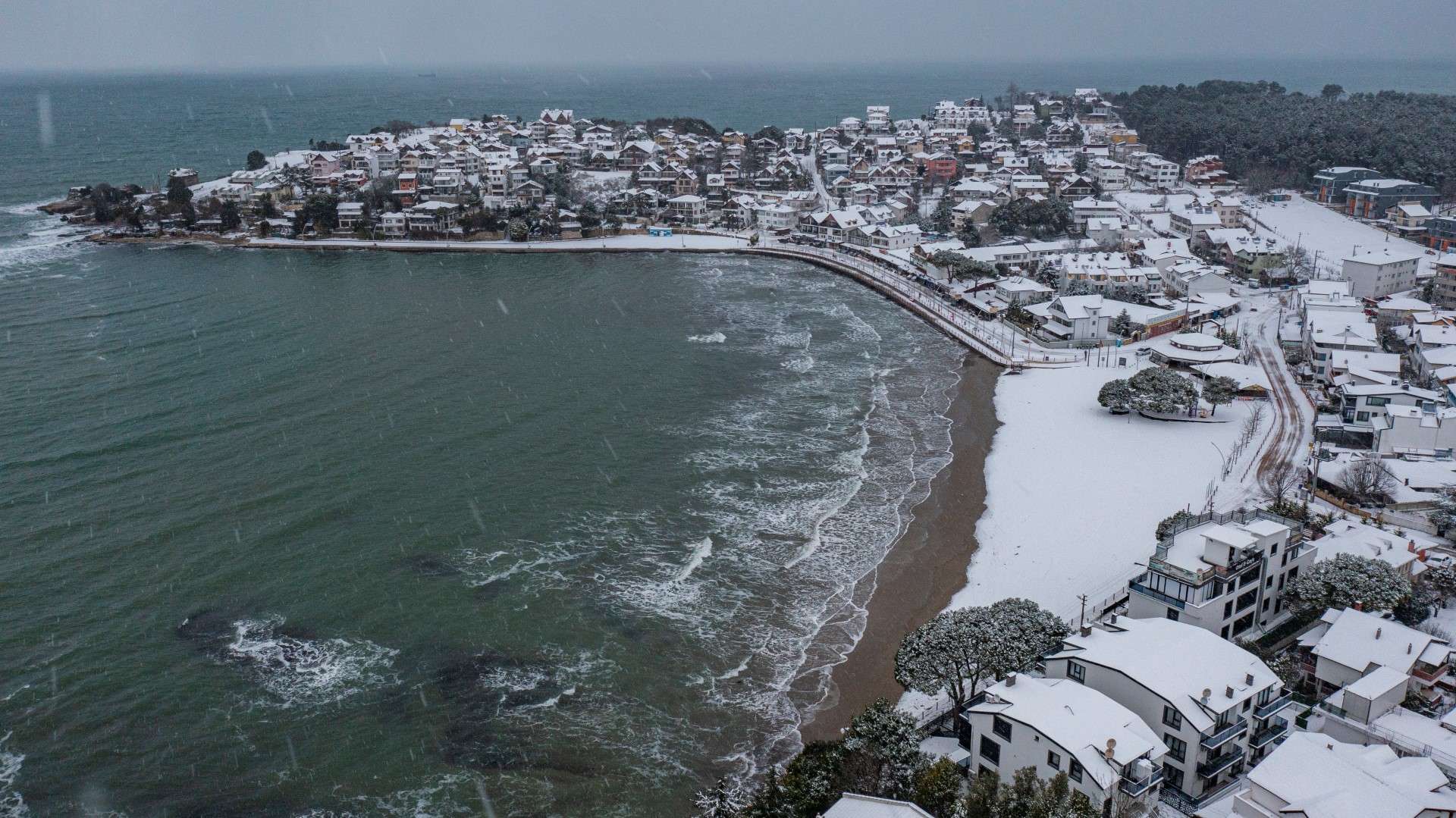 Kocaeli karda bir başka güzel
