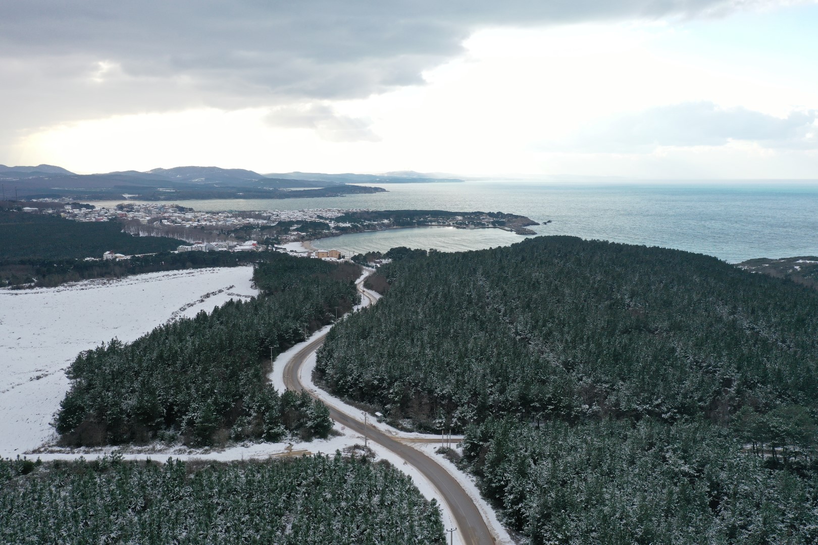 Kocaeli karda bir başka güzel